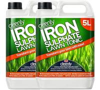 Cleenly Iron Sulphate Lawn Tonic Liquid - Transforms Lawns, Hardens Turf and Greens Grass - Helps to Prevent Lawn Disease and Fungal Attacks (10 Litres)