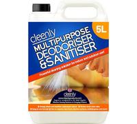 Cleenly Multipurpose Sanitiser And Deodoriser Removes Dirt Germs Stains & Odours Breaks Down Salts 5L