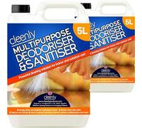 Cleenly Multipurpose Sanitiser And Deodoriser Removes Dirt Germs Stains & Odours Breaks Down Urine Salts 10L