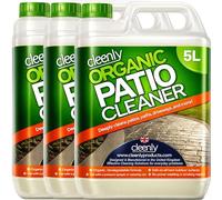 Cleenly Organic Patio Cleaner For Patios Driveways Paths & More Removes Mould Moss Green Algae Contains no Harsh Chemicals Perfect for Pet Owners Covers 480 Square Meters Simply Spray (15 Litres)