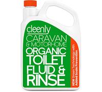 Cleenly Organic Toilet Fluid Rinse Green Solution Cleaner 2L for Caravan and Motorhomes - Eco-Friendly, Formaldehyde Free - 2 Litres