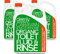 Cleenly Organic Toilet Fluid Rinse Green Solution Cleaner 6L for Caravan and Motorhomes - Eco-Friendly, Formaldehyde Free - 6 Litres