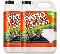 Cleenly Patio & Driveway Cleaner 10L - Remove Stains, Dirt and Grime - Use on Block Paving, Steps, Paths, Concrete