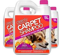 Cleenly Pet Carpet Shampoo Cleaner Solution 15L - Citrus Splash Fragrance - Safe for All Carpet Cleaning Machines - Effectively Removes Dog, Cat, Odours, Urine/Wee Smells
