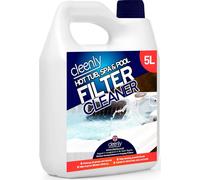 Cleenly Powerful Hot Tub Filter Cleaner Solution - for Hot Tub, Pool and Spa - Destroys, Oil, Grease, Minerals (5 Litres)