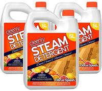 Cleenly Steam Detergent for Steam Mops (15 litres) - Citrus Splash - Suitable for All Hard Floors - Great for Homes with Pets