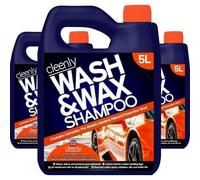 Cleenly Wash & Wax Car Shampoo 15L - with The World's Hardest Natural Protective Wax - pH Neutral