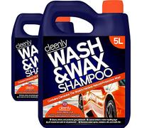 Cleenly Wash & Wax Car Shampoo (2 x 5 Litres) - with The World's Hardest Natural Protective Wax - pH Neutral - Safe for All Paintwork - Cleans, Shines, and Protects