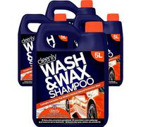 Cleenly Wash & Wax Car Shampoo 20L - With The World's Hardest Natural Protective Wax - Ph Neutral
