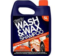 Cleenly Wash & Wax Car Shampoo 5L - With The World's Hardest Natural Protective Wax - Ph Neutral
