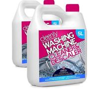 Cleenly Washing Machine Cleaner and Descaler. Eliminates Dirt, Smells, Grime & Prevents Bacteria Build Up 10L