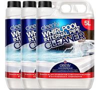 Cleenly Whirlpool Internal Pipe Cleaner Removes Dirt Grime Oil & Odours from Hot Tub Spa and Pool Pipework (15 Litre)