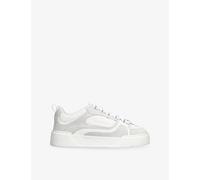 Cleens Mens Cleens Essential Suede and Mesh Trainers White Eur 44 / 10 UK Men