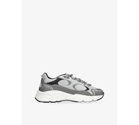 Cleens Mens Cleens Pulse Runner Leather and Mesh Trainers Grey/P.Cmb Eur 42 / 8 UK Men