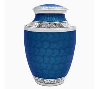 CLEENTABLE Memorials Cremation Urns for Adult - Adult Funeral Urn Handcrafted - Handcrafted Cremation Urn, Large Burial Urns for Ashes Adult - Azure Dragon