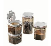 Cleesmil Coffee Storage Container with Magnetic Scoop, Airtight Coffee Canister, Kitchen Food Storage Container for Grounds Coffee, Beans, Tea, Sugar, Flour, Cereal, 800ml