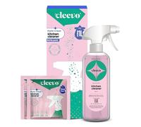 Cleevo Kitchen Cleaner Spray-Bottle Pack (1L) | Powder To Liquid Cleaning Spray for Kitchen Surfaces | Tough Stain Surface Cleaner | Ideal for Gas Stove, Countertop, Chimney for Oil & Grease Removal
