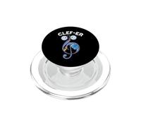 Clef-er Funny Music Pun PopSockets PopGrip for MagSafe
