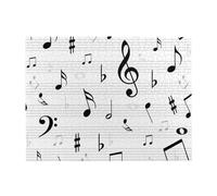 Clef Music Notes Sheet Symbol Treble Abstract,500 Pieces Puzzles for Adults-Wooden Jigsaw Puzzle for Adults Elderly