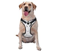 Clef Music Notes Sheet Symbol Treble Abstract,Pet Harness,Adjustable Reflective Dog Harness,Pet Leash Vest,S