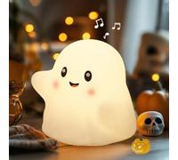 CLEFFNS Ghost Night Light For Kids,with 13 Interactive Sound Effects ,cute Silicone Light With 3 Levels Of Brightness,for Family