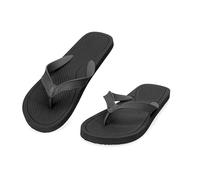 CLEIKS Esti MEI260058 Men's Summer Flip Flops, Black, 9.5 UK