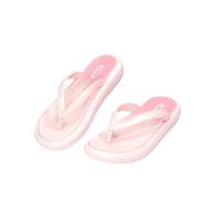 CLEIKS Toe Separator Women's Flip Flops with Hearts Slippers Bathing Shoes Slippers Flat Bathing Slippers Wide Summer Shoes Sandals Women Slippers Mules, pink, 8.5 UK