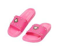 CLEIKS WES260209DE Women's Mules with Butterfly Decoration Comfortable Non-Slip for Summer and Leisure, magenta, 5 UK