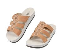 CLEIKS Women's Comfortable Summer Sandals WCL260429 IT, Camel, 4 UK