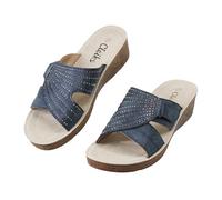 CLEIKS Women's Summer Sandals Flip Flops WCL260424 IT, dark blue, 8 UK
