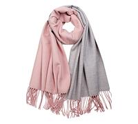 CLELLA 80''*27'' Scarf Women Cashmere Scarf With Gift Box Double Sided Winter Pashmina Shawl Thick Oversized Scarves Wraps with Tassels Christmas (Pink)