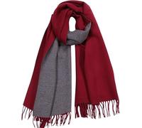 CLELLA 80''*27'' Scarf Women Cashmere Scarf With Gift Box Double Sided Winter Pashmina Shawl Thick Oversized Scarves Wraps with Tassels Christmas (Red)