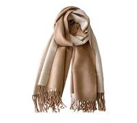 CLELLA 80''*27'' Scarf Women Cashmere Scarf With Gift Box Double Sided Winter Pashmina Shawl Thick Oversized Scarves Wraps with Tassels Christmas (Beige)