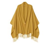 CLELLA Cashmere Scarf for Women 80''*27'' Women Scarf Gift Pashmina Shawls and Wraps Thick Oversized Scarf Winter Soft and Warm Solid Scarf, Ginger Yellow, 200*70
