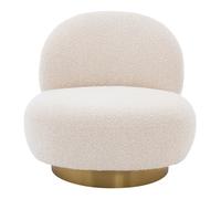 Clément Swivel Chair - Bouclé Cream