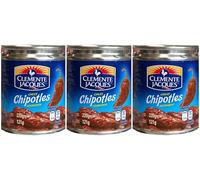 Clemente Jacques Chipotle in Adobo 210g - Smoky & Spicy Peppers for Mexican Cooking, Marinades, and Sauces (3 x 210g)