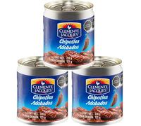 Clemente Jacques Chipotle Peppers in Adobo Sauce - Authentic Mexican Flavor - Chipotle Chillies Perfect for Salsas and Sauces - Bundle with Tajin Seasoning 10g - 3 Pack, Plus Cheeroo Magnet