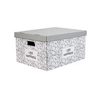 Clémentina Frog 000931 Storage Box, Cardboard, Love & Happiness, Unique