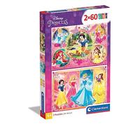Clementoni - 07133 - Supercolor Princess Puzzle - 2 x 60 Pieces