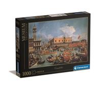 Clementoni Museum Collection-Canaletto, Return Of Bucentaur At The Molo On Ascension Day-1000 Pieces Adults, Art, Puzzle Paintings, Famous Paintings, Made In Italy, Multicoloured, 39764