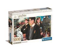 Clementoni 39862 Harry Potter Jigsaw 1000 Pieces-Poster Included, Puzzle for Adu