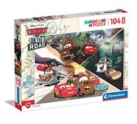 Clementoni 104 el. maxi super color Disney cars on the road 23774 [PUZZLE]