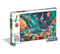 Clementoni - 104 Piece Supercolor Children's Jigsaw Puzzle for Children 6+ Years, Cosmic Crew Illustration, Gift Idea, Made in Italy, 37.8 x 27 cm, 25036