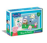 Clementoni - 16351 - Peppa Pig - Bingo - Educational Toys For 3 Years Old, Learning Toys, Flashcards - Made In Italy