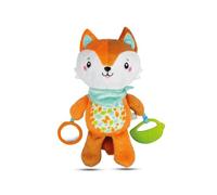 Clementoni - 17271 - Happy Fox Activity Plush for babies, ages 0 months plus