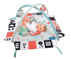 Clementoni 17319, Black And White Musical Play Mat For Babies With Soft Toys, 0 Months Plus
