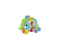 Clementoni - 17697 - Clemmy Elephant Wagon - Playset Clemmy Soft Blocks, Soft Building Blocks Children 10 Months, Made In Italy