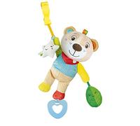 Clementoni 17708 Easy-Peasy Bear Stroller, Pushchair for Toddlers-Early Years, Infant, New Born Soft Toys Gift, Multicolour, Medio