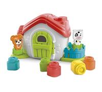 Clementoni 17767 Animals Sensory, Clemmy Soft Blocks for 6 Months, Building Bricks Washable, Construction Kids, Early Development & Activity Toys, Made in Italy, Farm Touch and Learn New, Medium