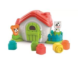 Clementoni 17767 Sensory Farm, Clemmy Soft Blocks for 6 Months, Building Bricks